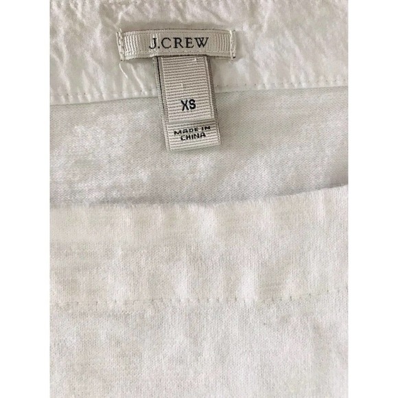 J Crew | Womens Size XS Blue Colorblock Shift Dress Short Roll Sleeves Crew Neck - Picture 9 of 9